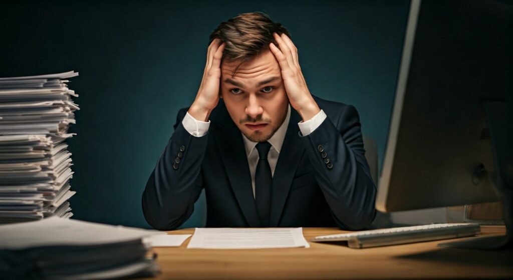 Understanding Traumatic Stress: Why it Happens and How Recovery is Possible 2 Traumatic stress: Stressed person at a cluttered desk