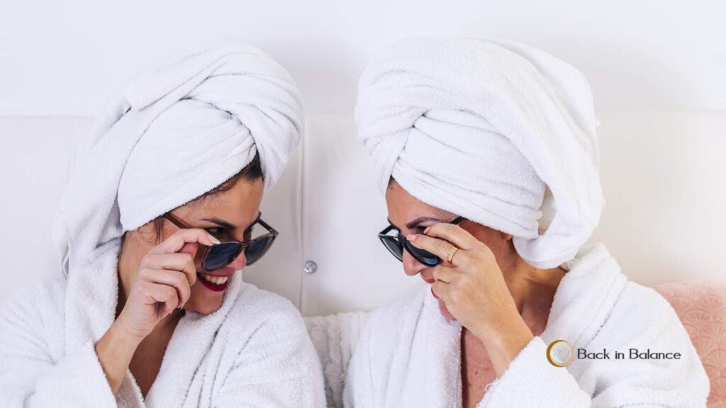 friends getting ready for a massage therapy